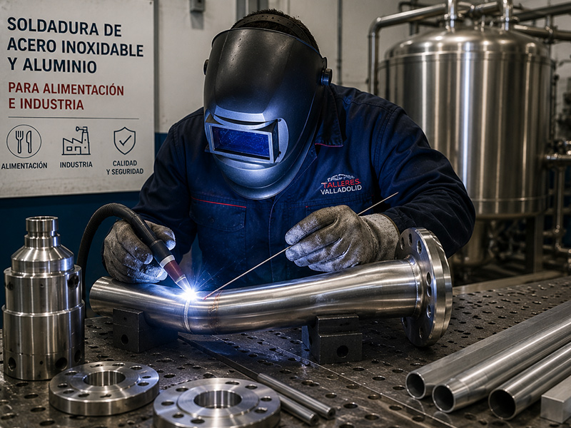 Soldadura de acero inoxidable y aluminio para alimentación e industria