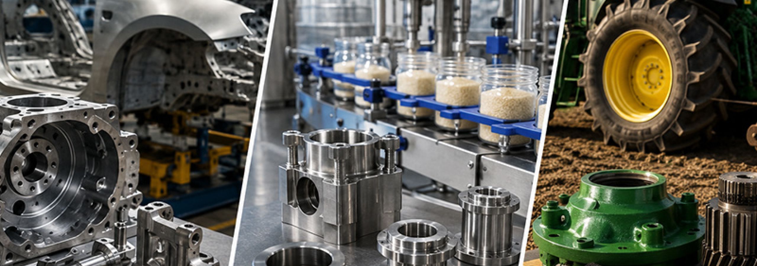 Mecanizado de piezas industriales por sectores: automoción, alimentación y agrícola