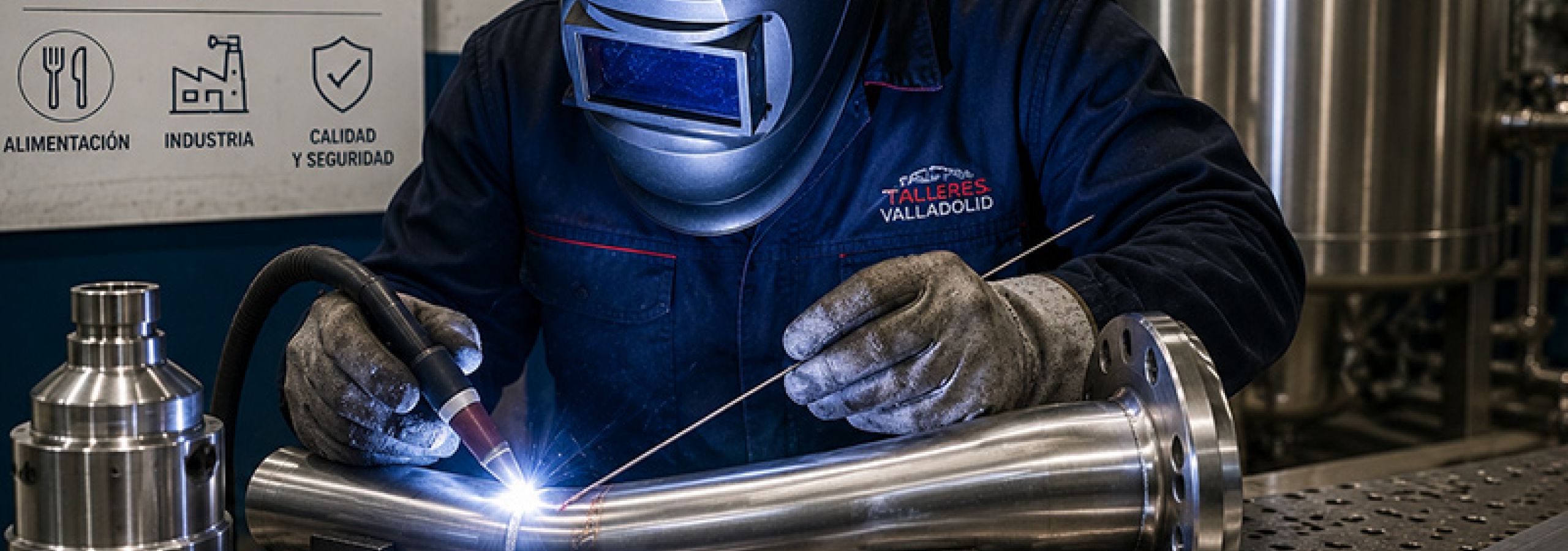 Soldadura de acero inoxidable y aluminio para alimentación e industria